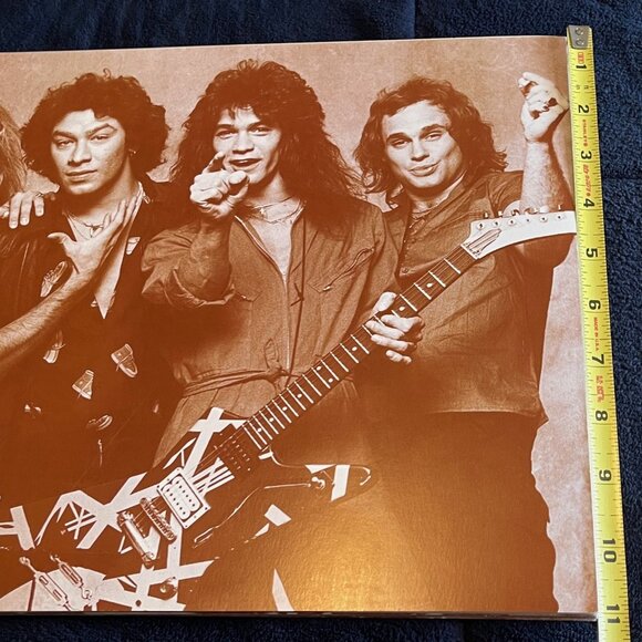 Van Halen Sepia Photograph 14" x 11" Poster Classic Rock Music David Lee Roth - Picture 2 of 3